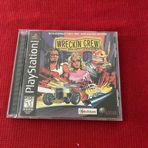 Wreckin Crew Wrecking Sony Playstation 1 PS1 Authentic And Manual